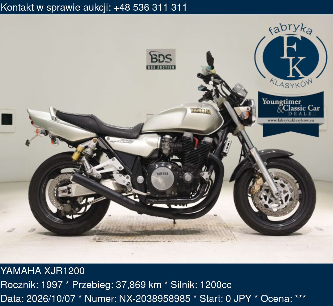 YAMAHA XJR1200 1997 - zdjęcie 2