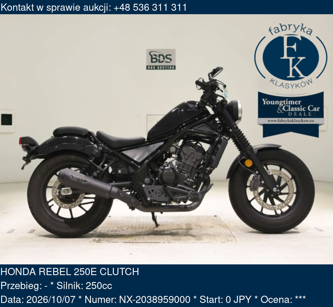 HONDA REBEL 250E CLUTCH  - zdjęcie 2