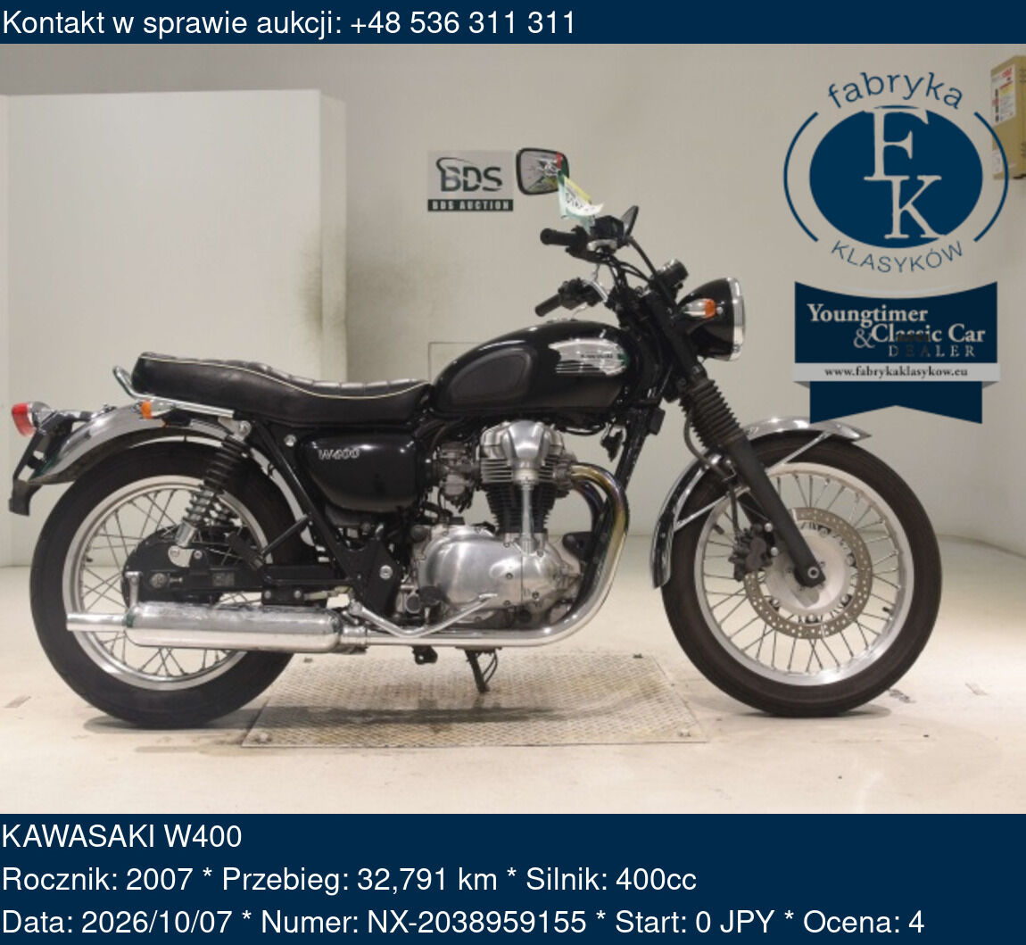 KAWASAKI W400 2007 - zdjęcie 2