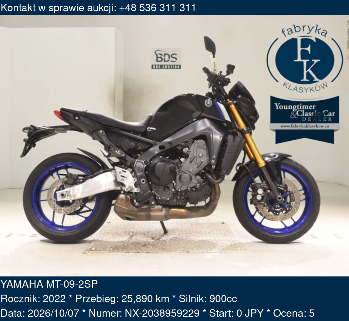 YAMAHA MT-09-2SP 2022 - zdjęcie 2