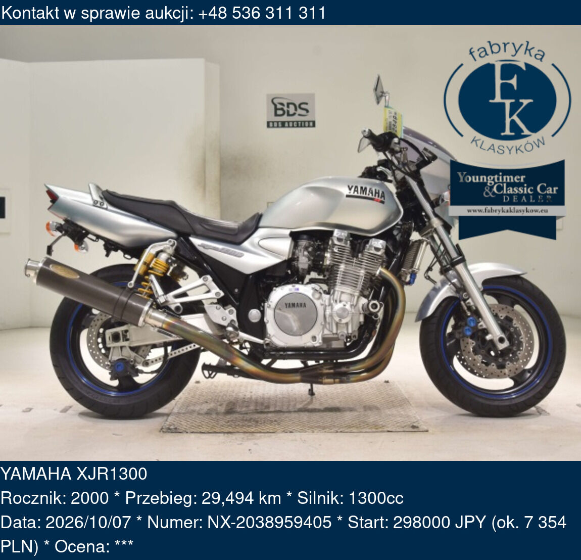 YAMAHA XJR1300 2000 - zdjęcie 2