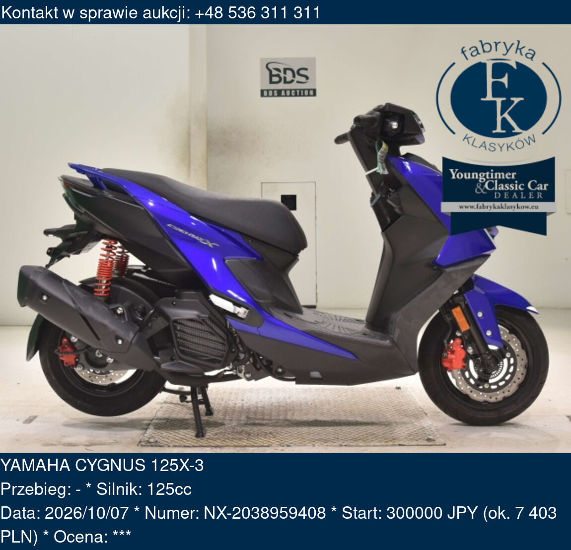 YAMAHA CYGNUS 125X-3  - zdjęcie 2