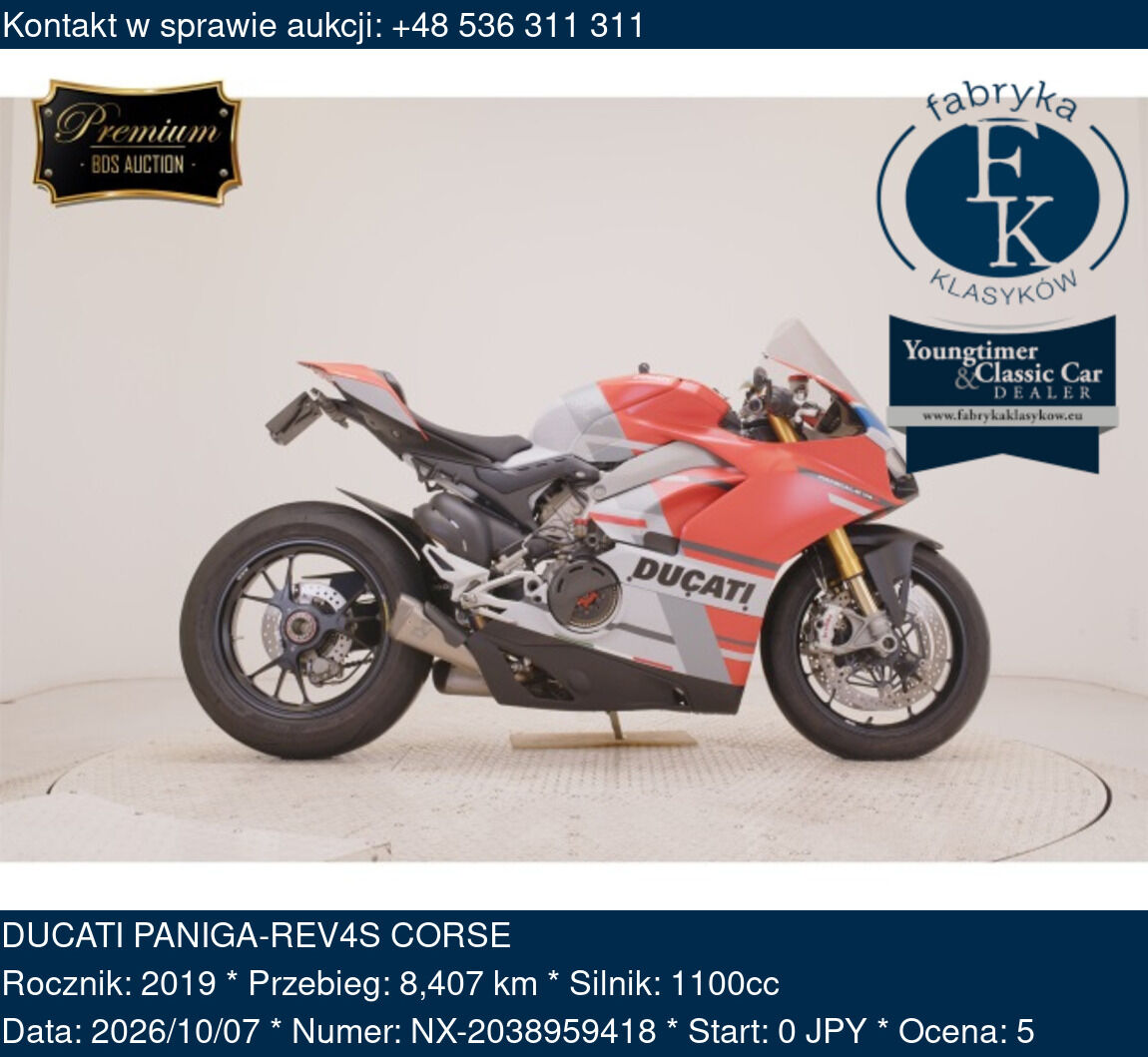 DUCATI PANIGA-REV4S CORSE 2019 - zdjęcie 2