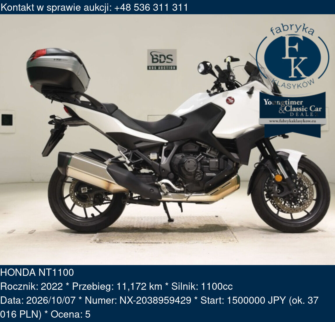 HONDA NT1100 2022 - zdjęcie 2