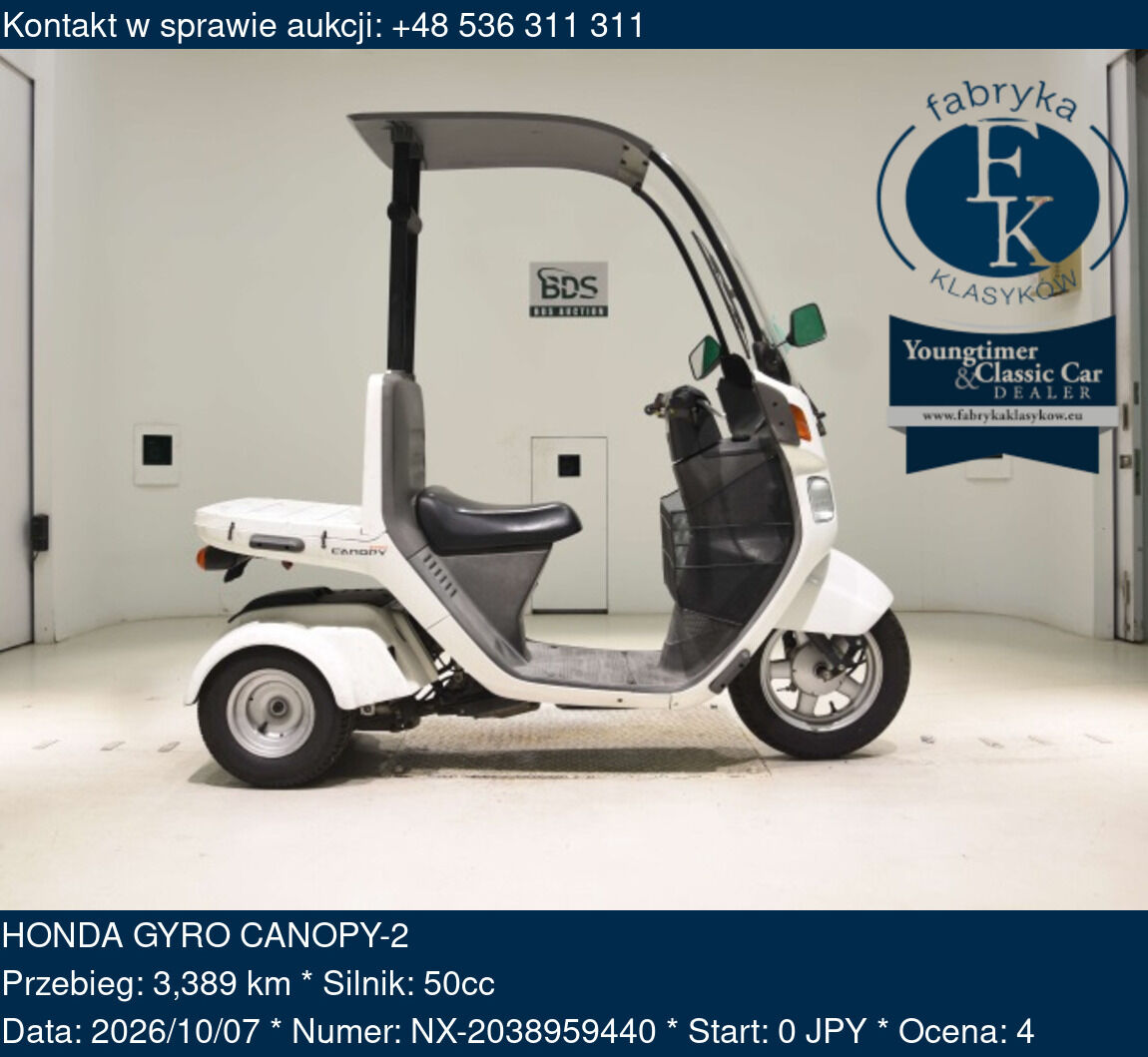 HONDA GYRO CANOPY-2  - zdjęcie 2
