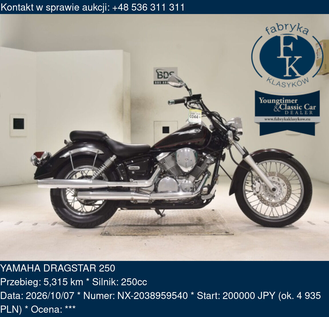 YAMAHA DRAGSTAR 250  - zdjęcie 2