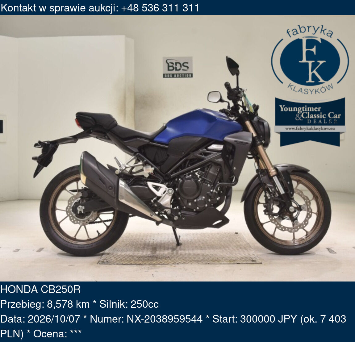 HONDA CB250R  - zdjęcie 2