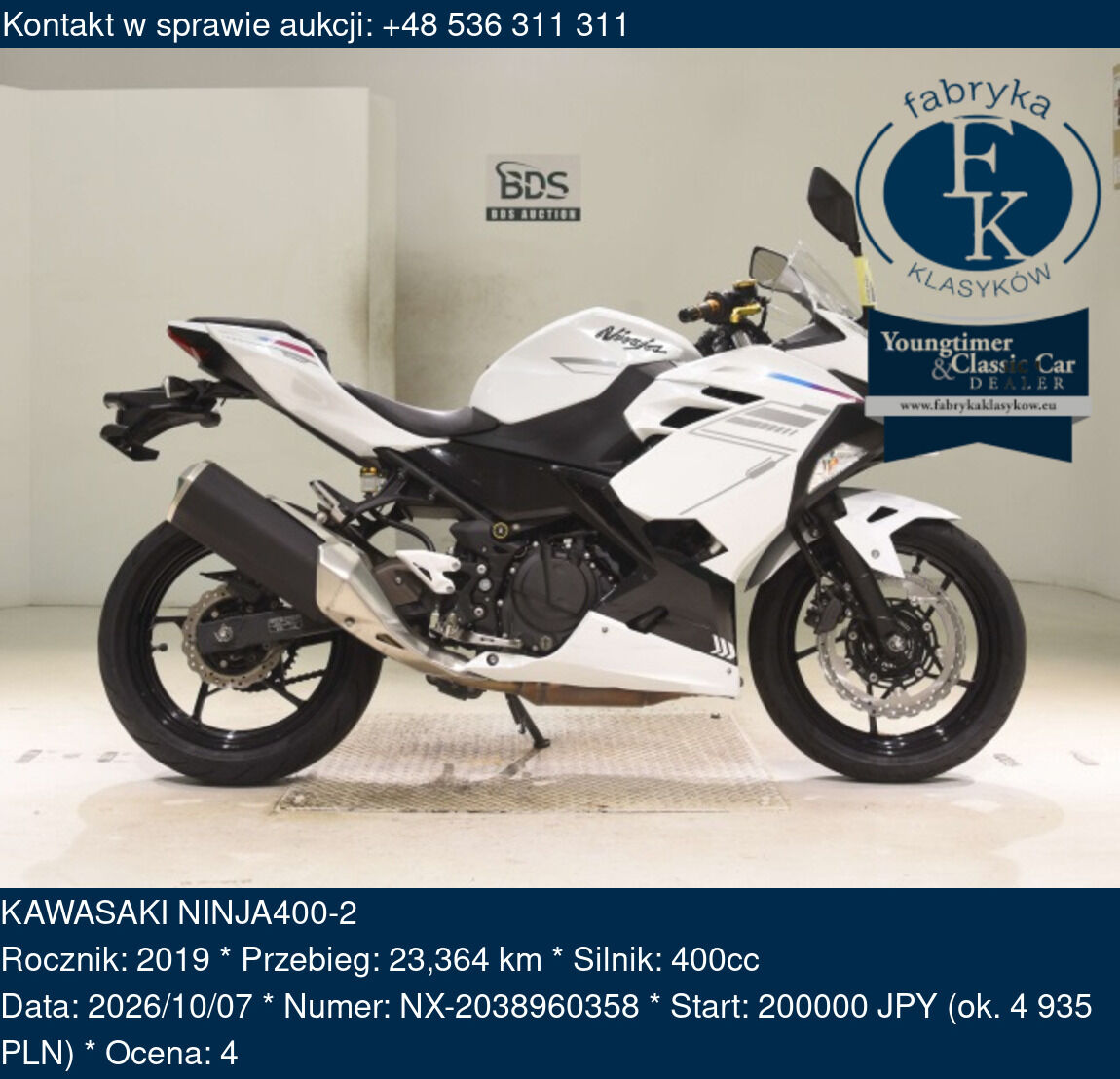 KAWASAKI NINJA400-2 2019 - zdjęcie 2