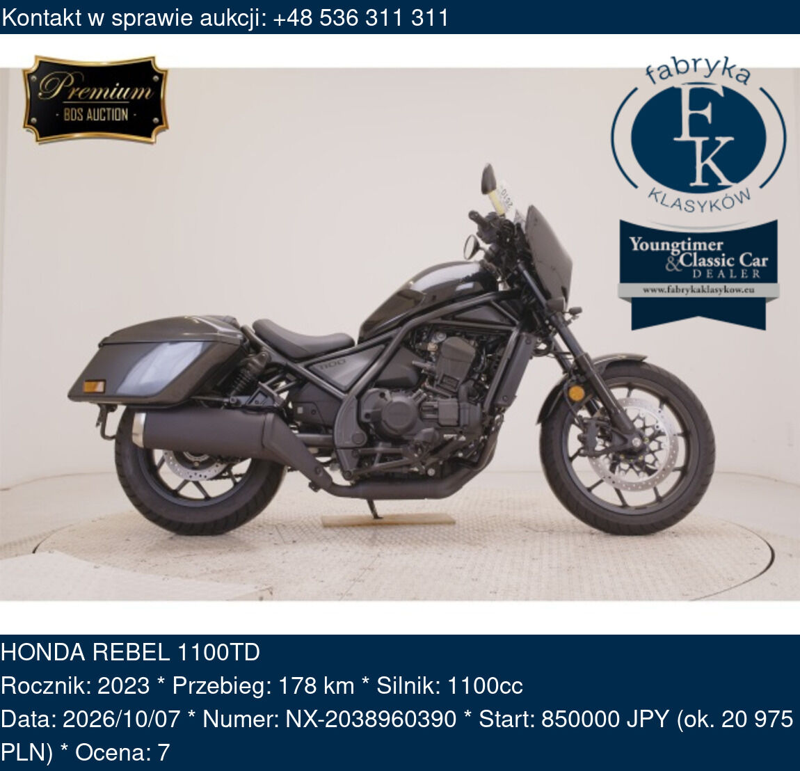 HONDA REBEL 1100TD 2023 - zdjęcie 2