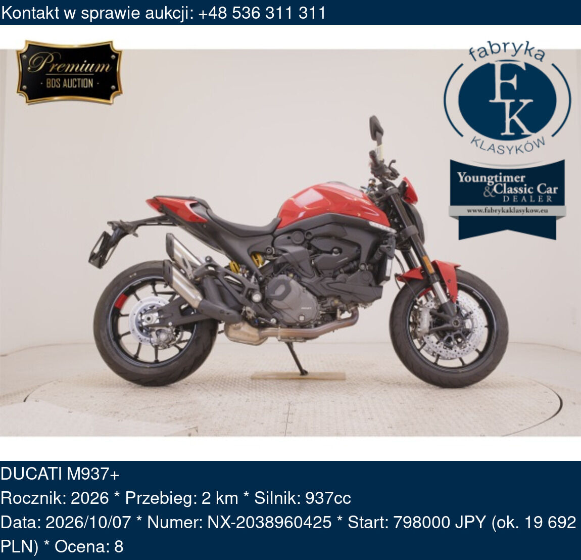 DUCATI M937+ 2026 - zdjęcie 2