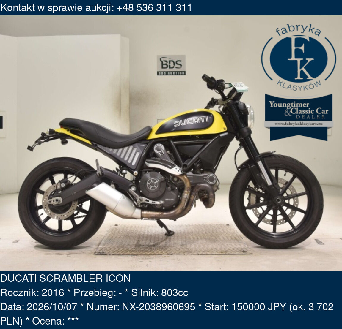 DUCATI SCRAMBLER ICON 2016 - zdjęcie 2