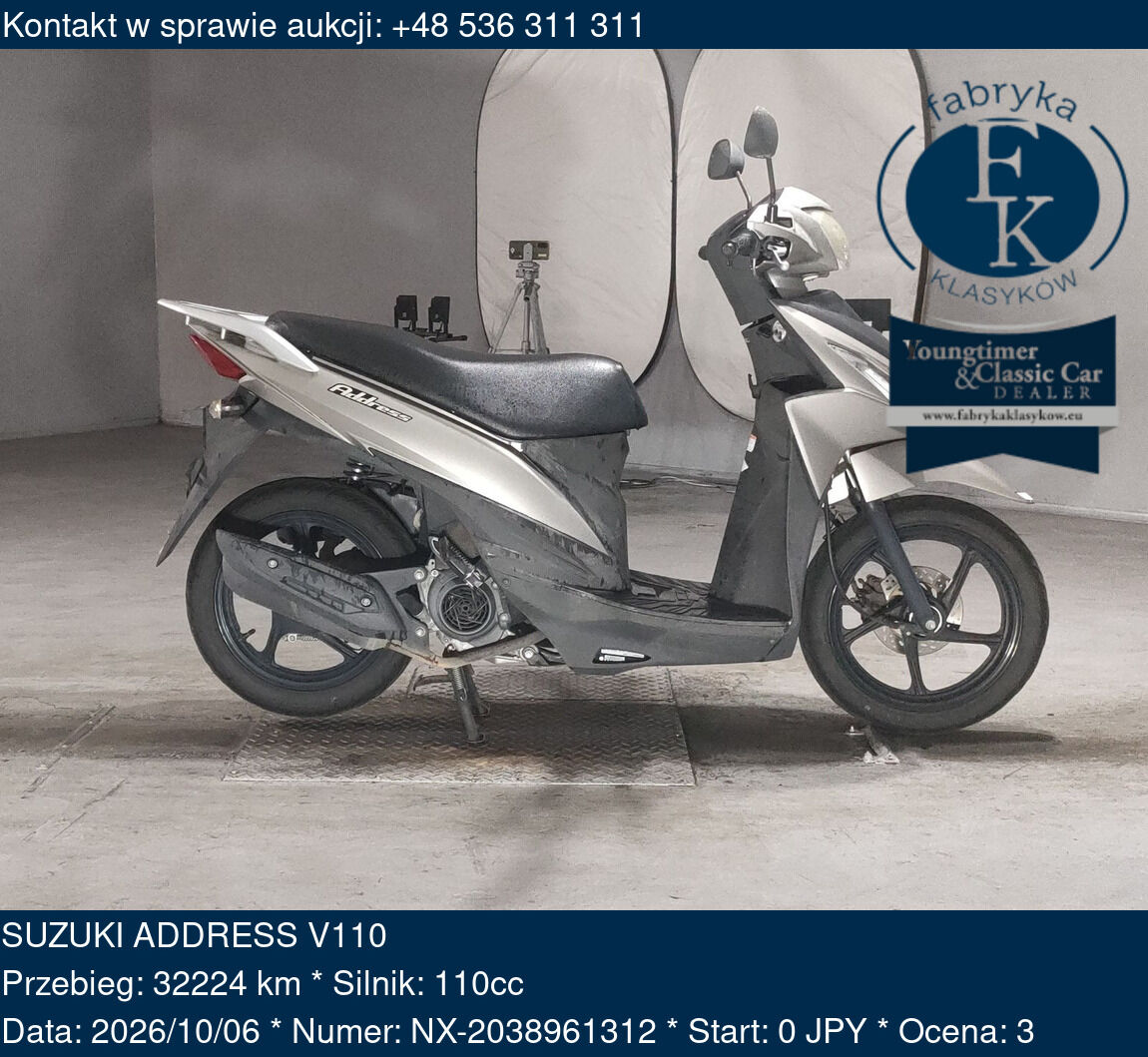 SUZUKI ADDRESS V110  - zdjęcie 2