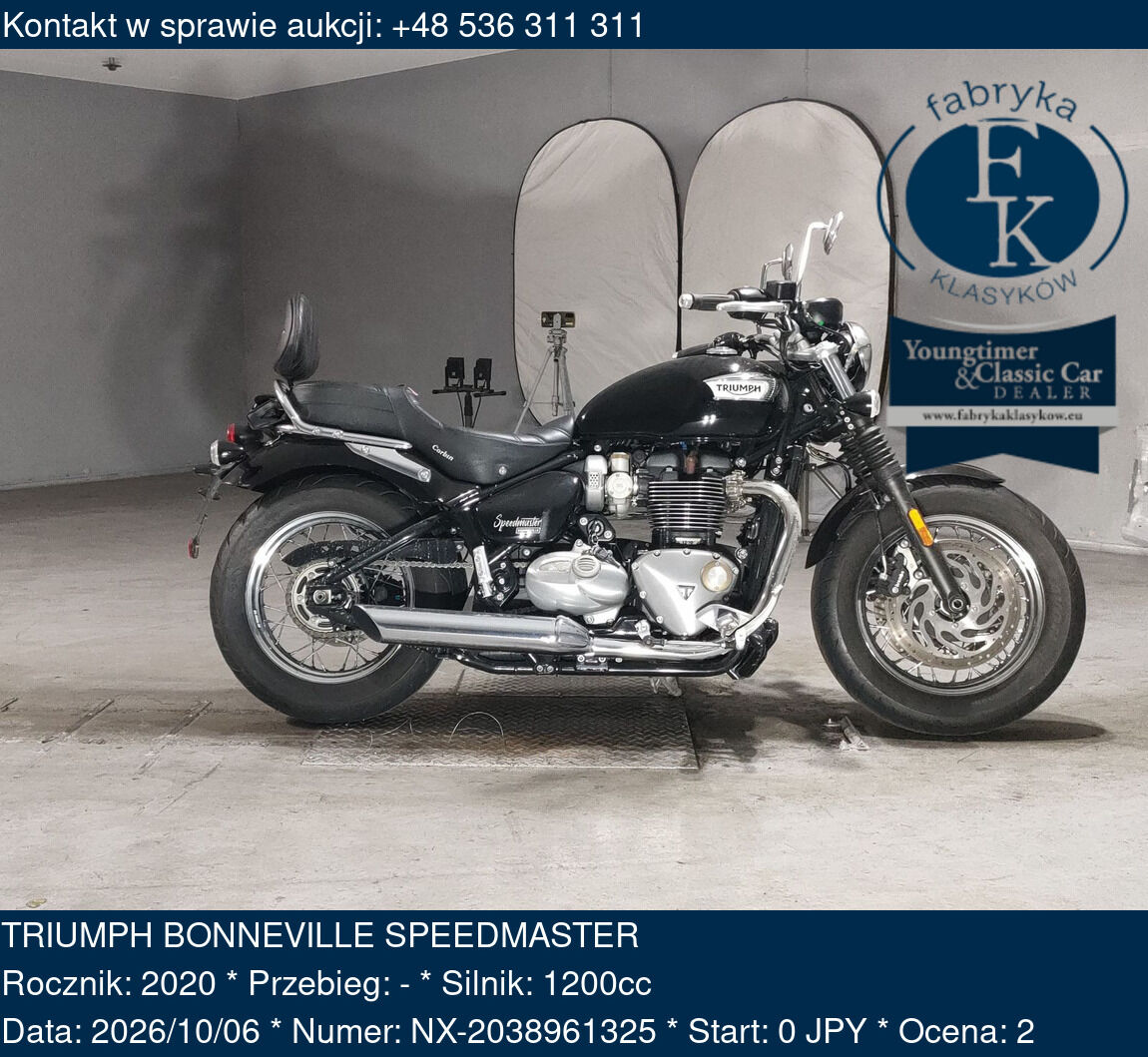 TRIUMPH BONNEVILLE SPEEDMASTER 2020 - zdjęcie 2