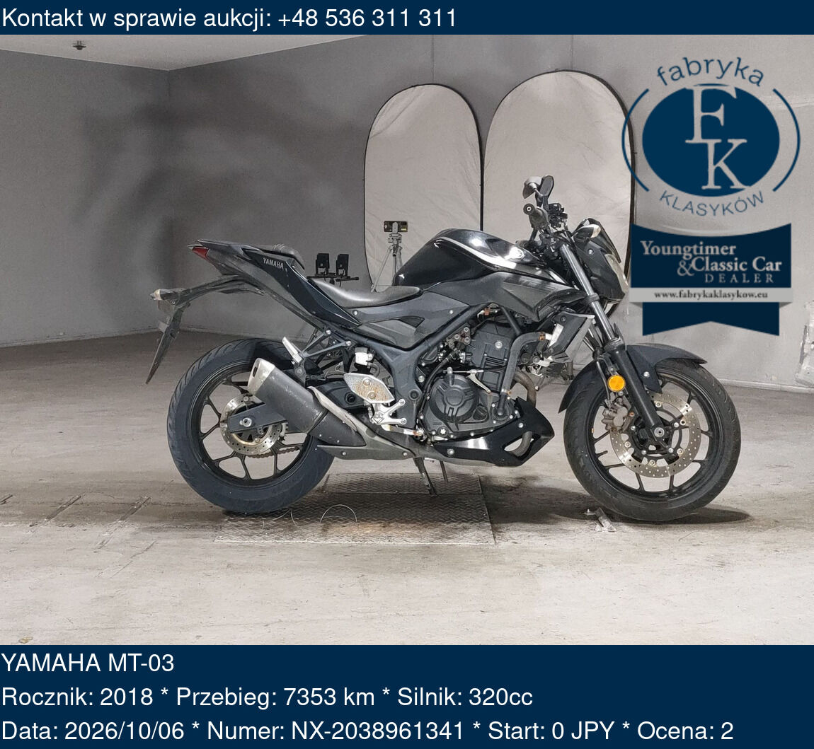 YAMAHA MT-03 2018 - zdjęcie 2