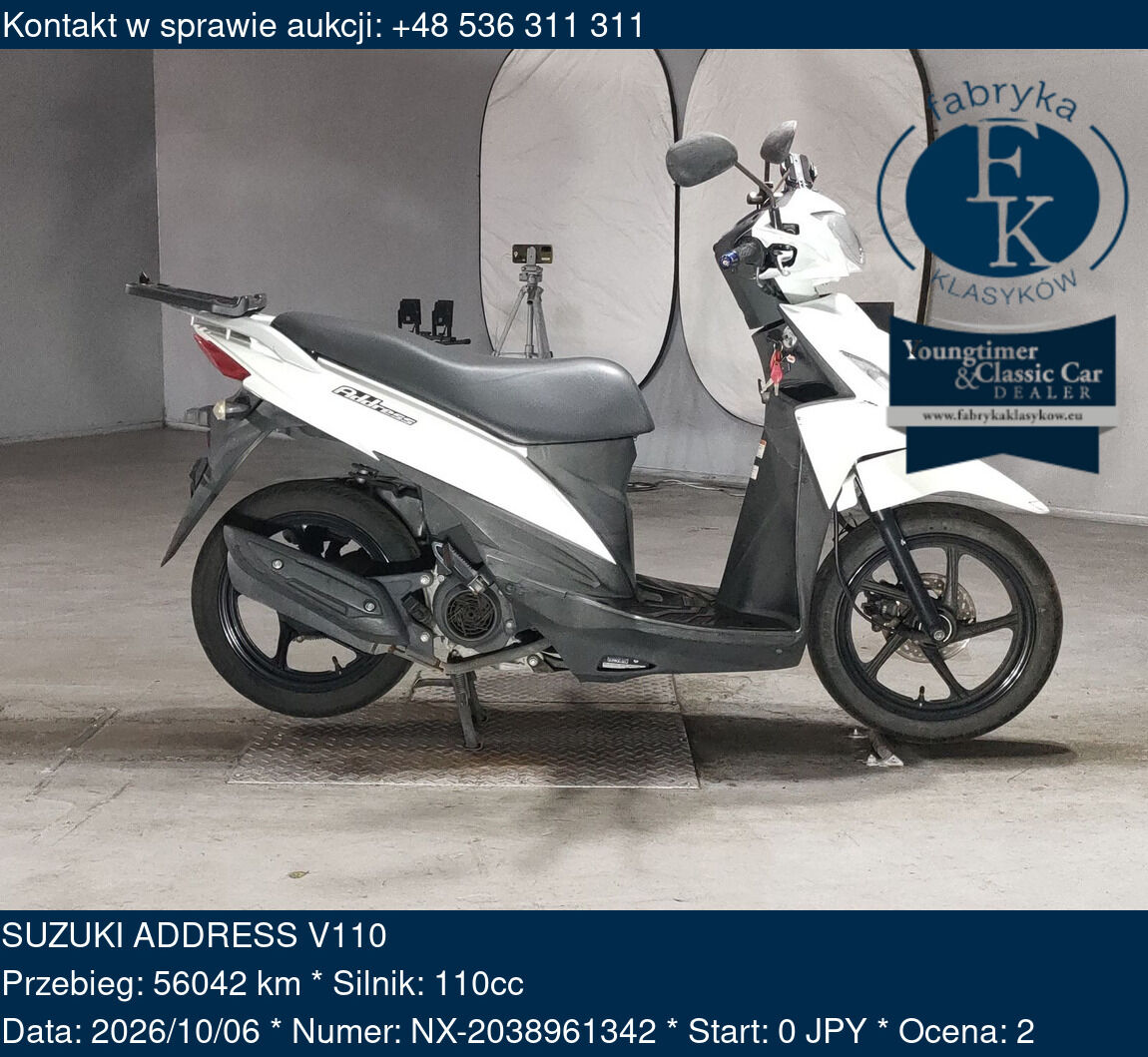 SUZUKI ADDRESS V110  - zdjęcie 2