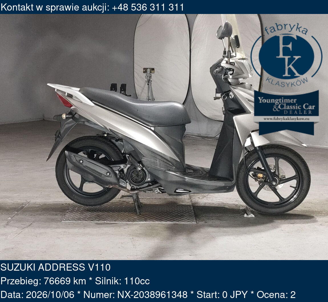 SUZUKI ADDRESS V110  - zdjęcie 2