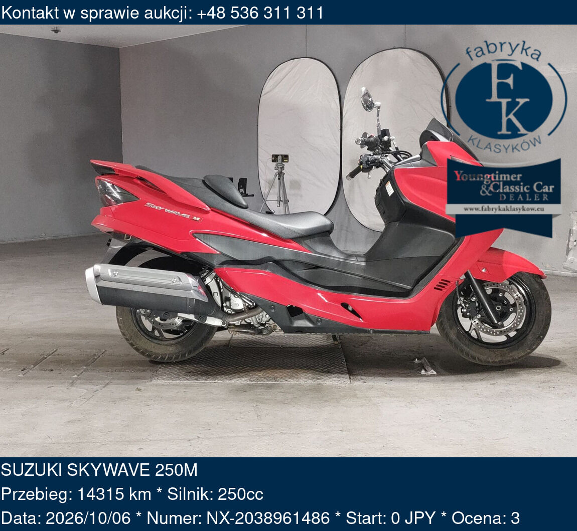 SUZUKI SKYWAVE 250M  - zdjęcie 2