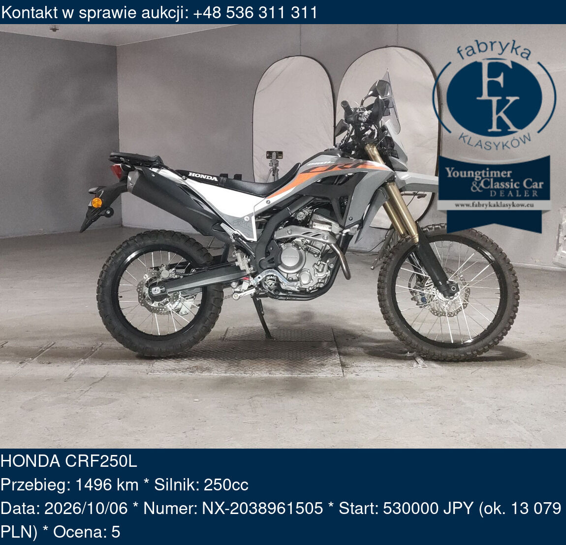 HONDA CRF250L  - zdjęcie 2