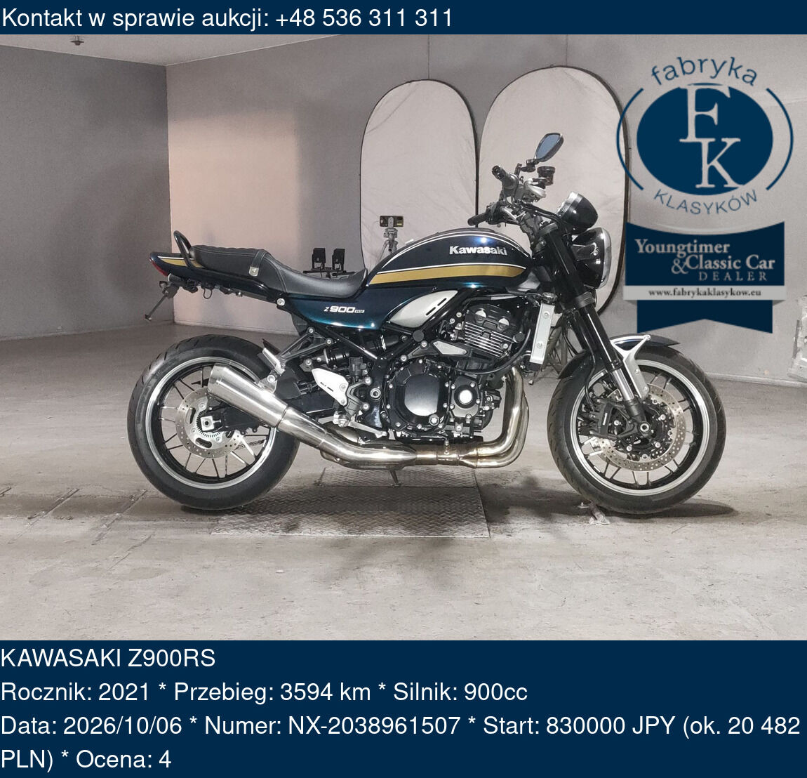 KAWASAKI Z900RS 2021 - zdjęcie 2