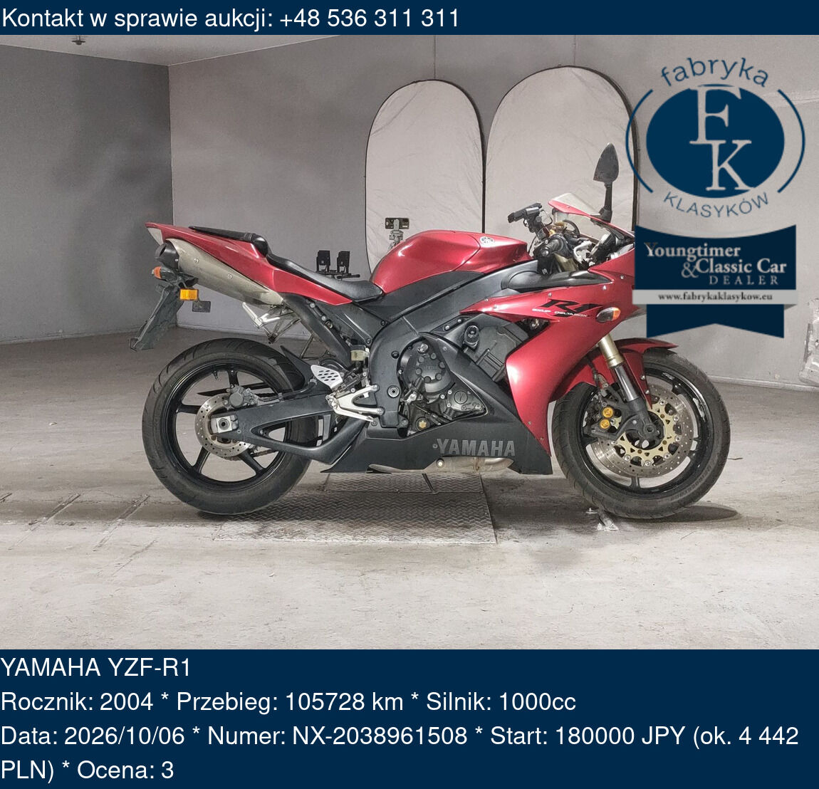 YAMAHA YZF-R1 2004 - zdjęcie 2