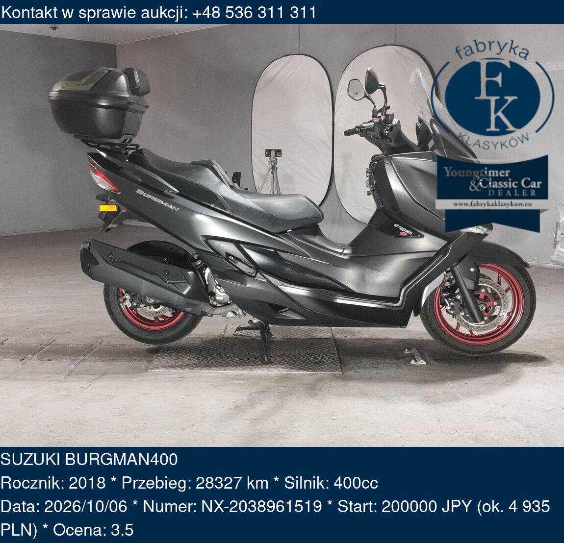 SUZUKI BURGMAN400 2018 - zdjęcie 2