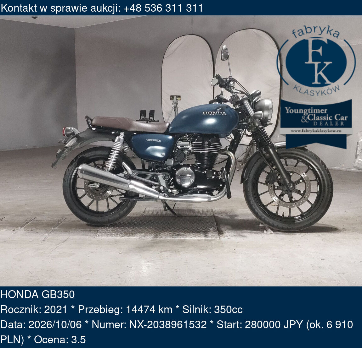 HONDA GB350 2021 - zdjęcie 2