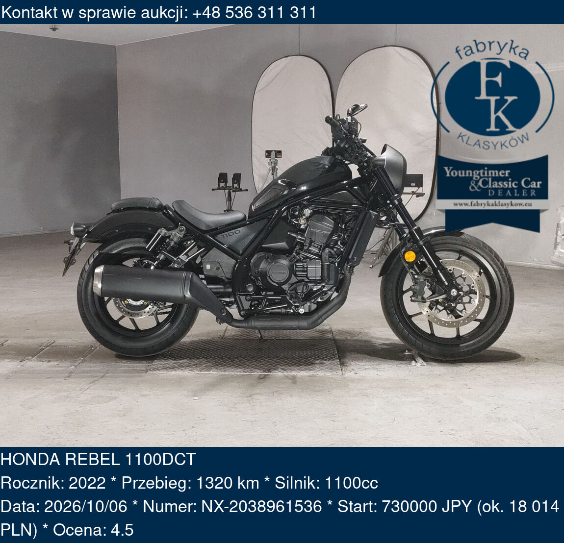 HONDA REBEL 1100DCT 2022 - zdjęcie 2