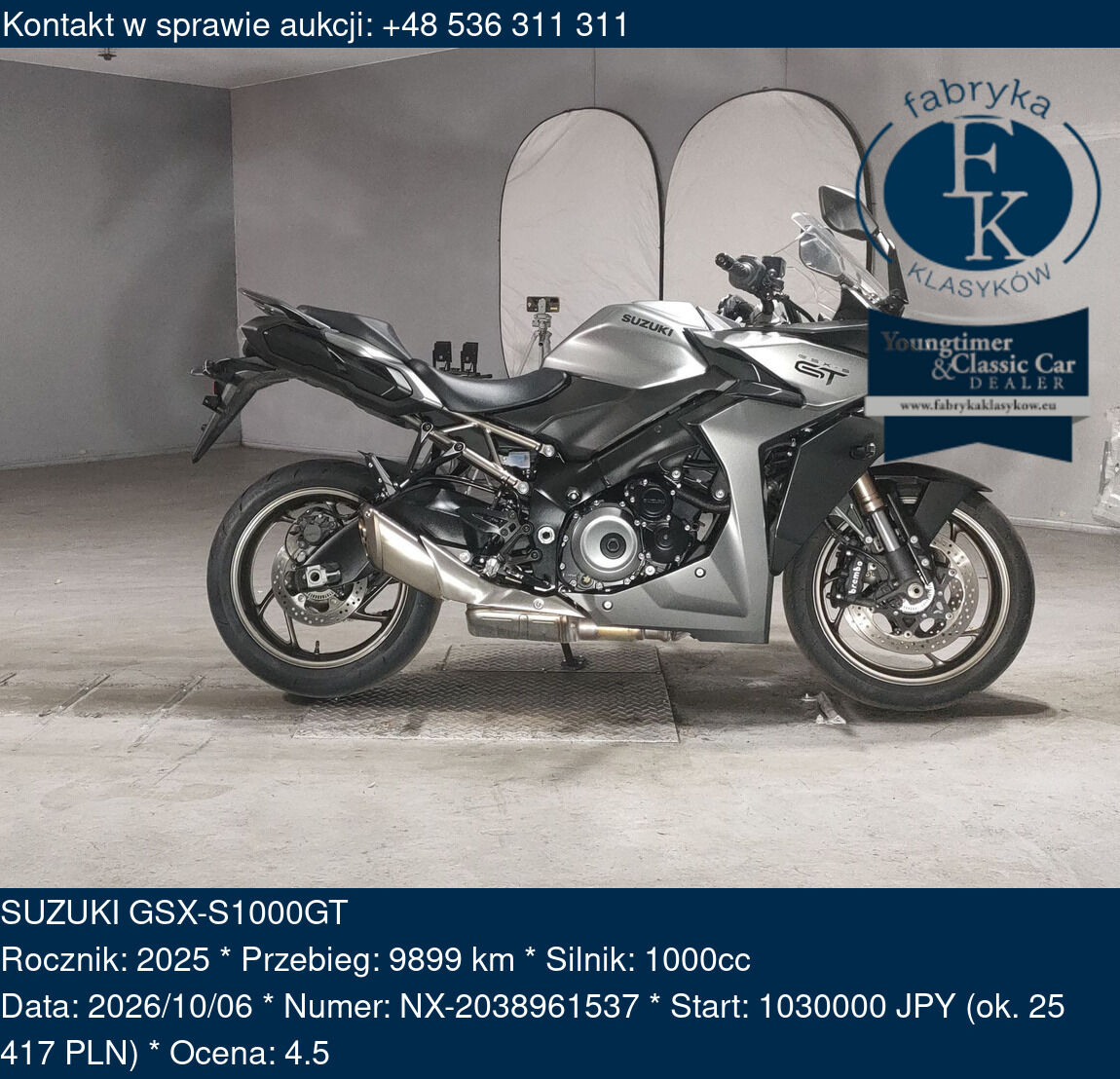 SUZUKI GSX-S1000GT 2025 - zdjęcie 2