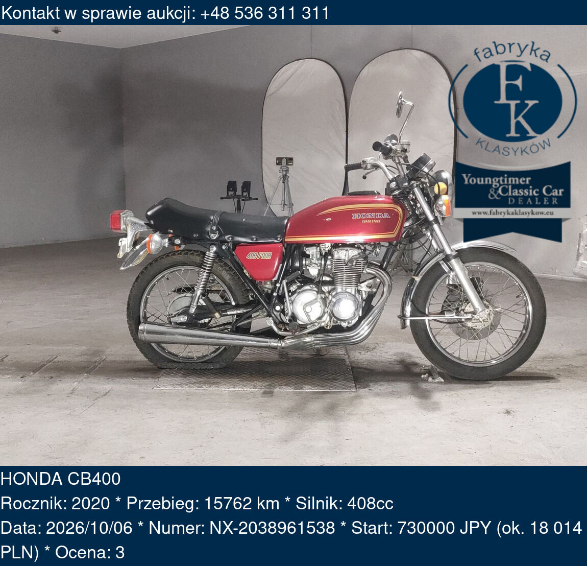 HONDA CB400 2020 - zdjęcie 2