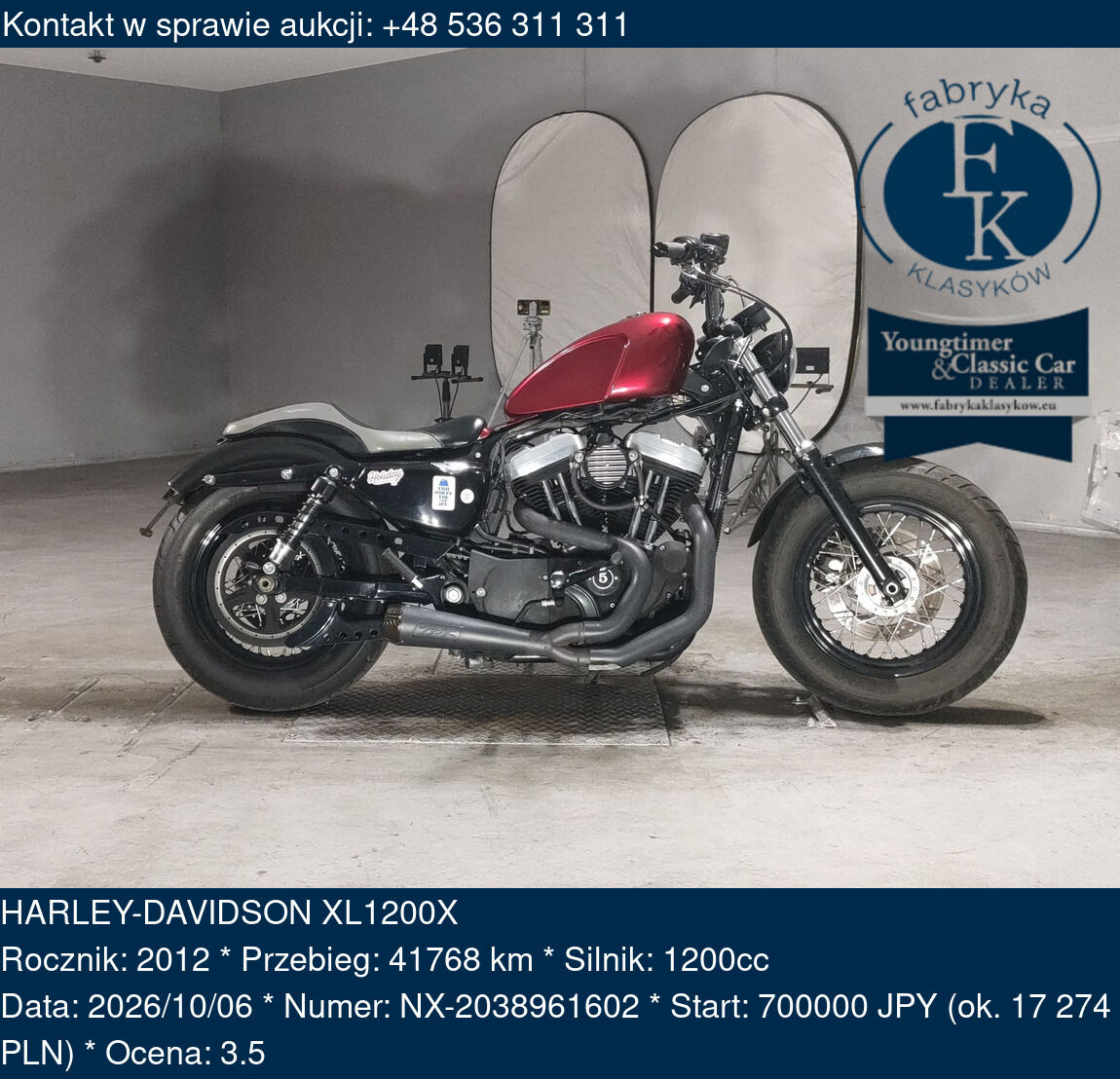 HARLEY-DAVIDSON XL1200X 2012 - zdjęcie 2