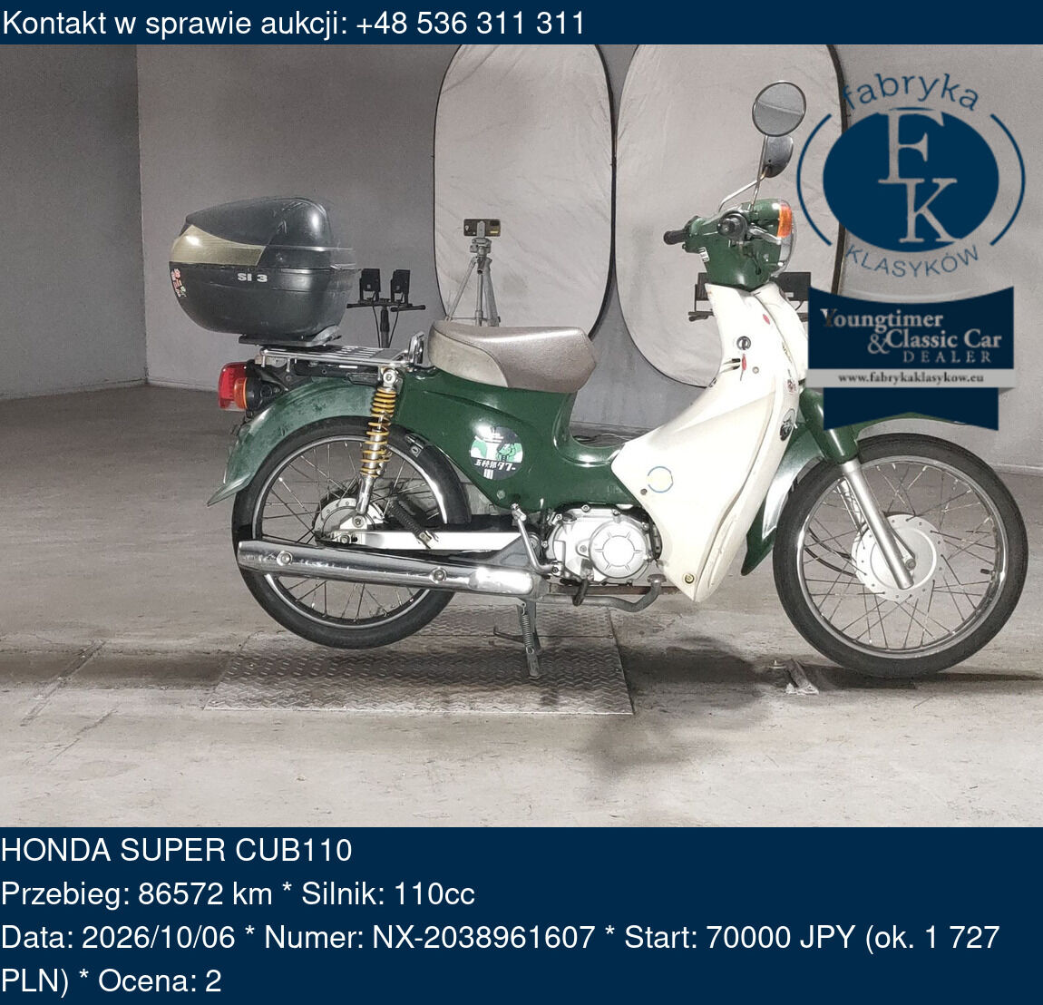 HONDA SUPER CUB110  - zdjęcie 2