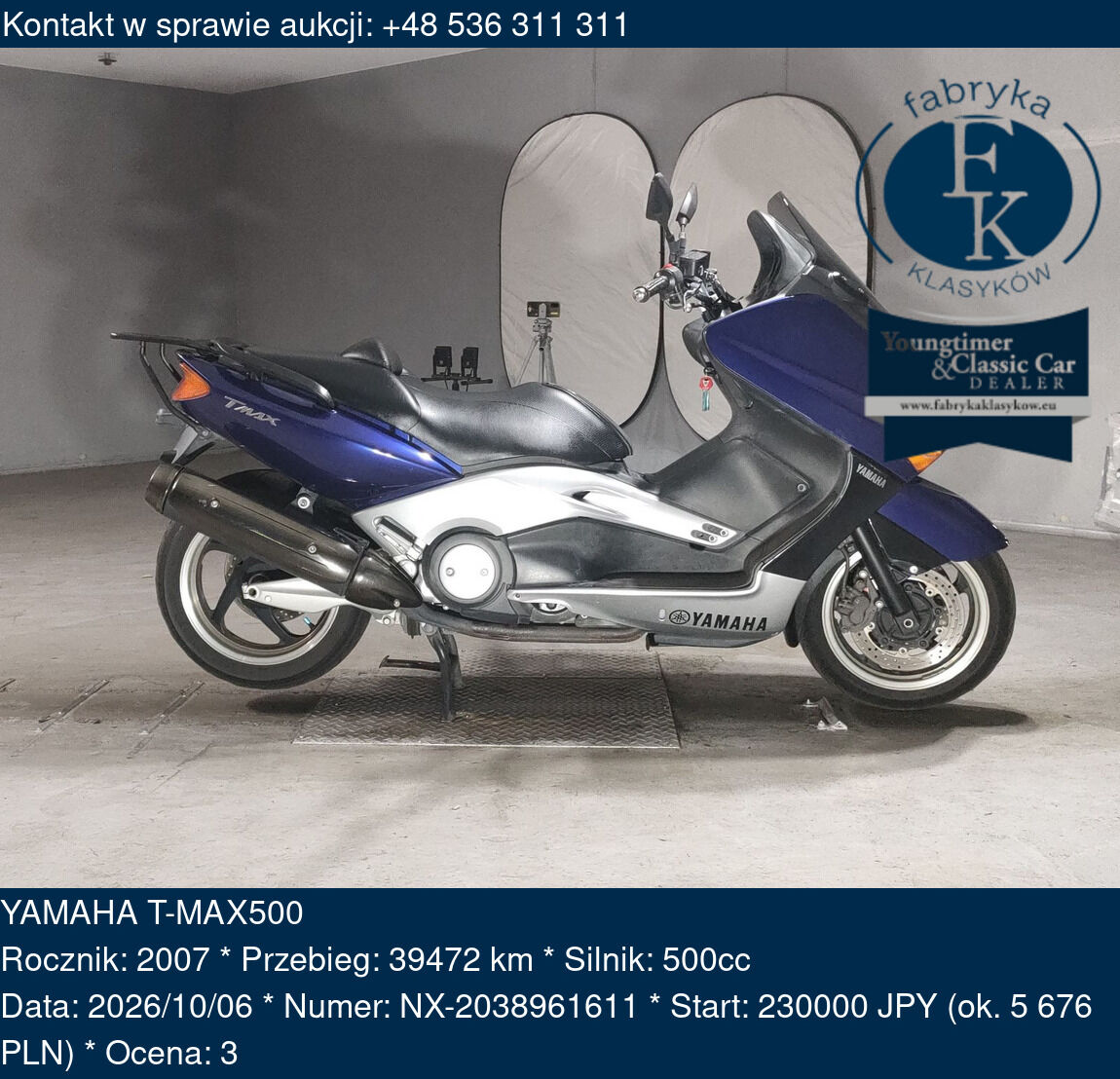 YAMAHA T-MAX500 2007 - zdjęcie 2