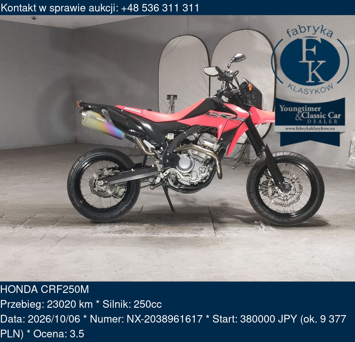 HONDA CRF250M  - zdjęcie 2