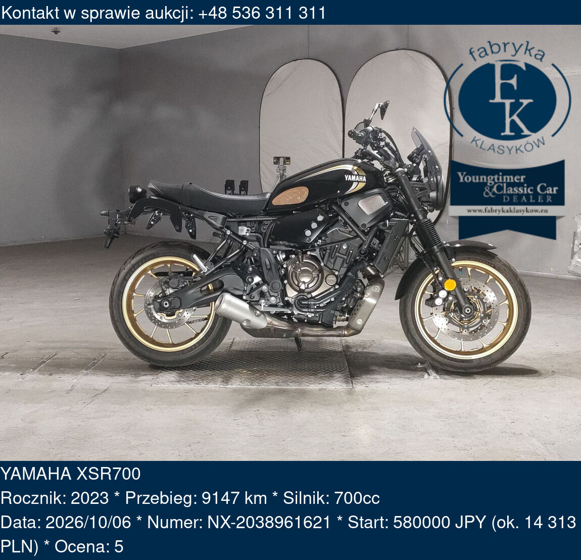 YAMAHA XSR700 2023 - zdjęcie 2