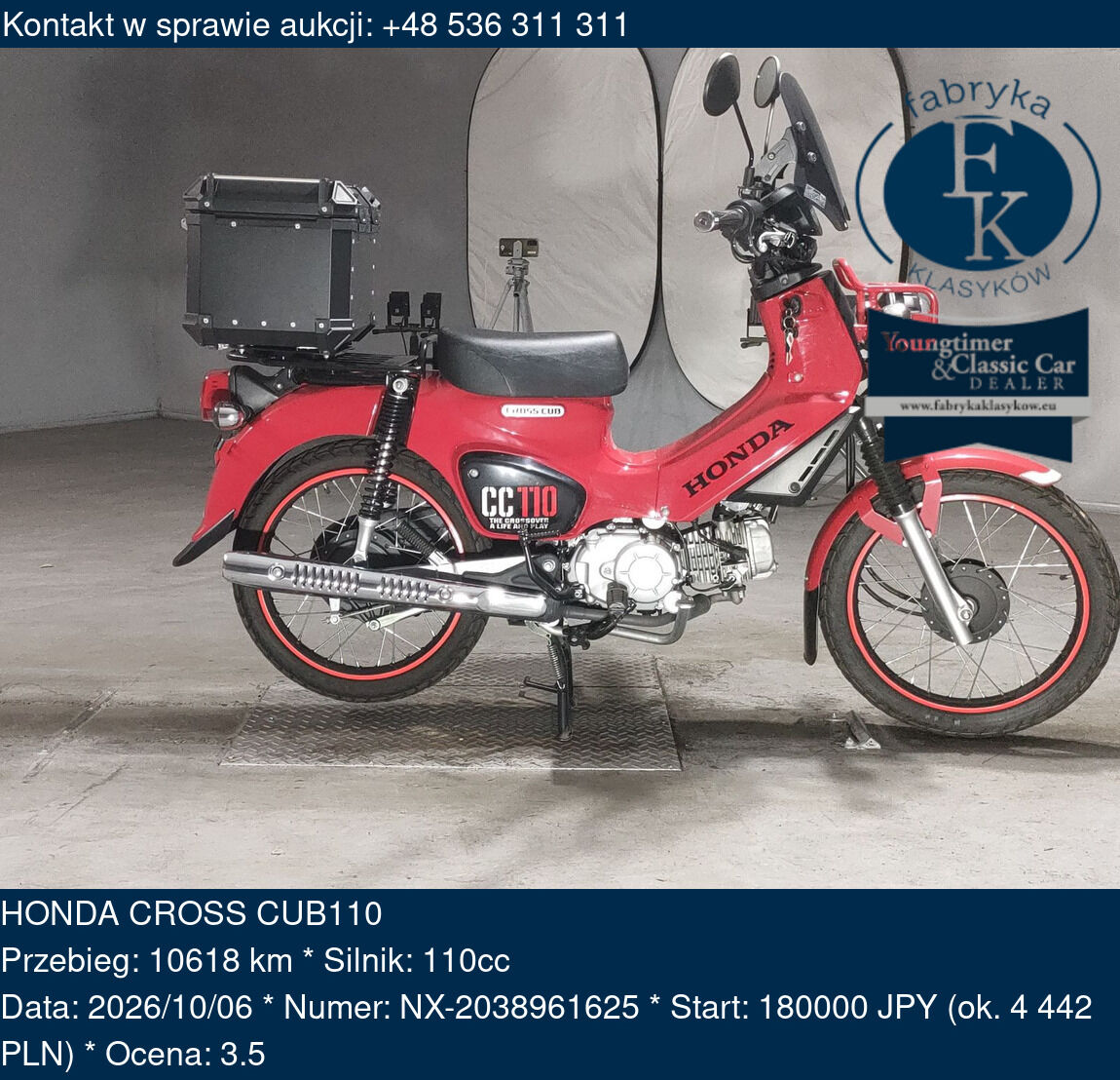 HONDA CROSS CUB110  - zdjęcie 2
