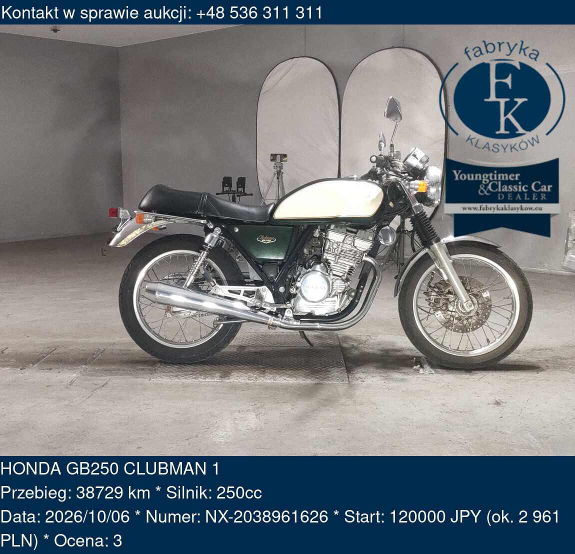 HONDA GB250 CLUBMAN 1  - zdjęcie 2
