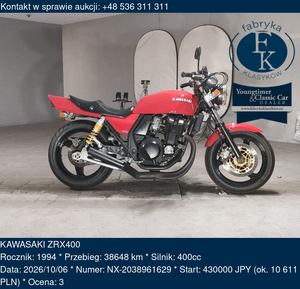 KAWASAKI ZRX400 1994 - zdjęcie 2