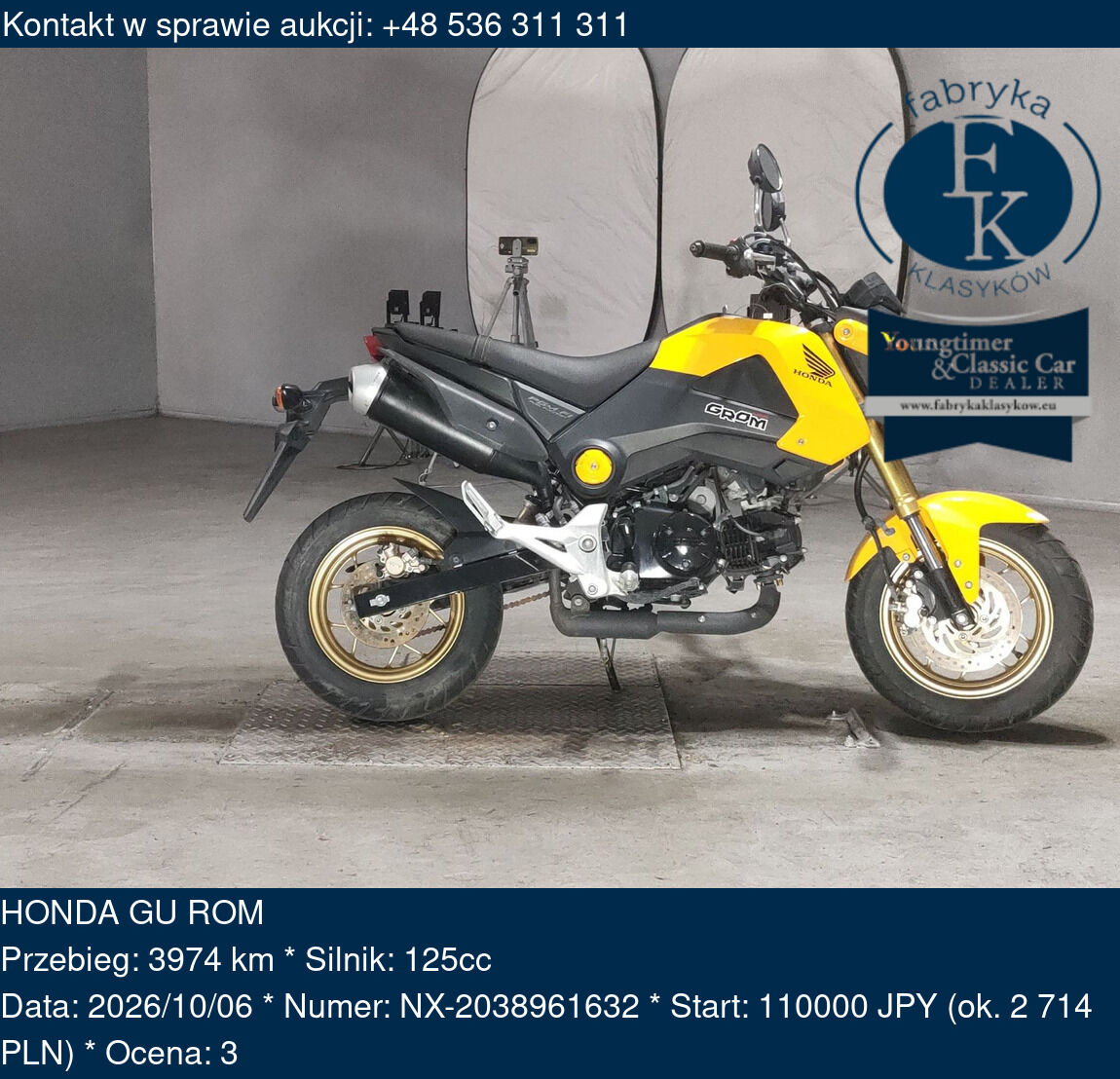 HONDA GU ROM  - zdjęcie 2