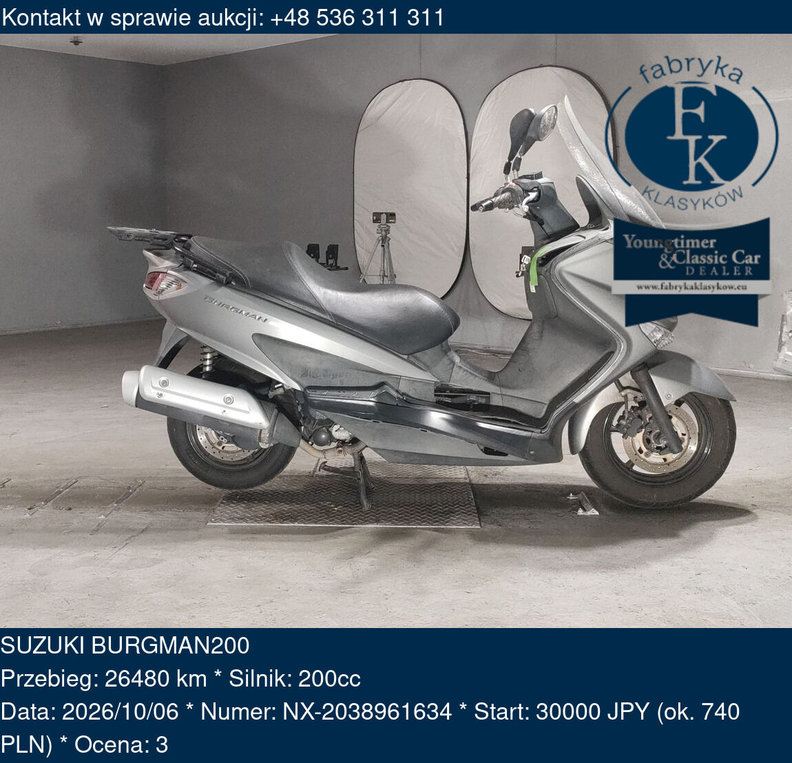 SUZUKI BURGMAN200  - zdjęcie 2