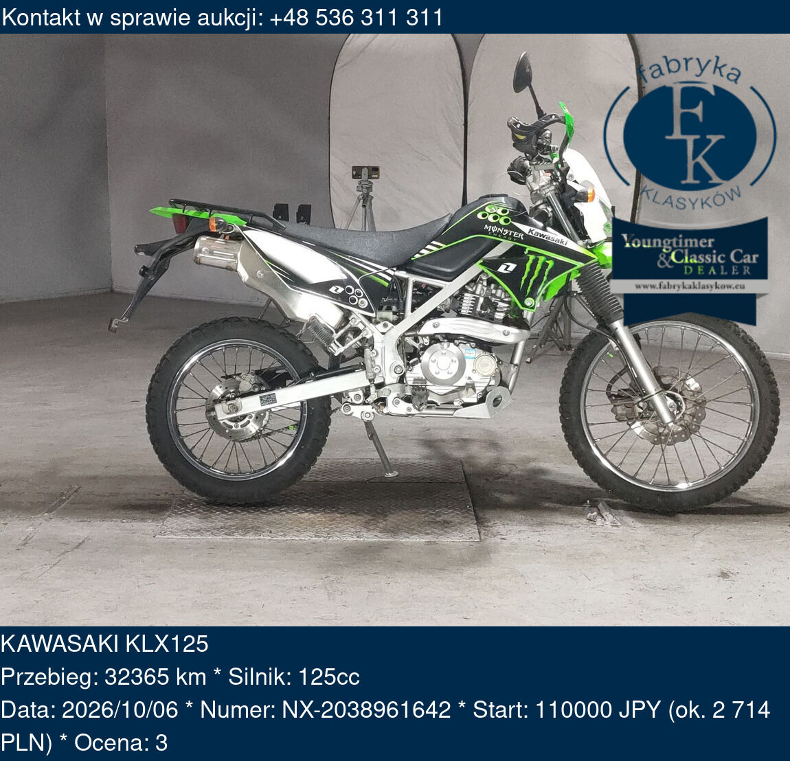 KAWASAKI KLX125  - zdjęcie 2