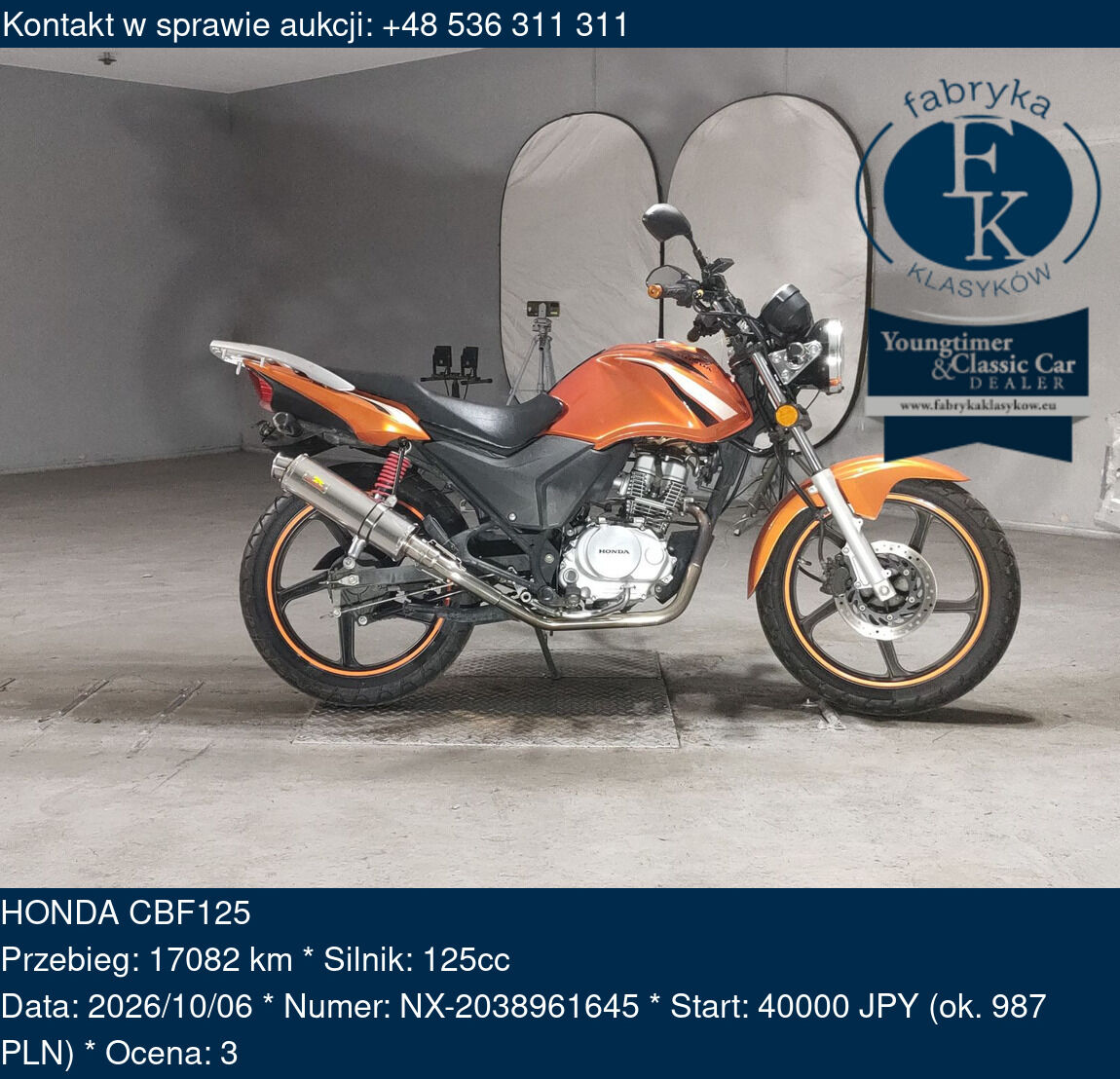 HONDA CBF125  - zdjęcie 2