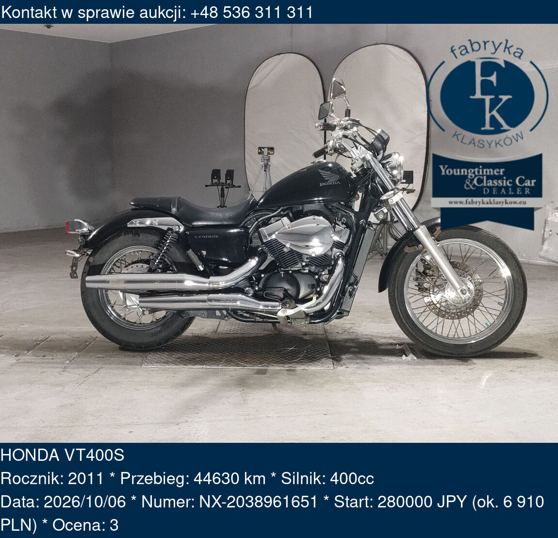 HONDA VT400S 2011 - zdjęcie 2