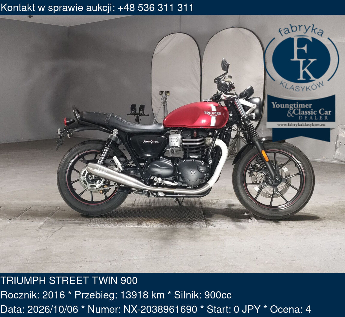 TRIUMPH STREET TWIN 900 2016 - zdjęcie 2