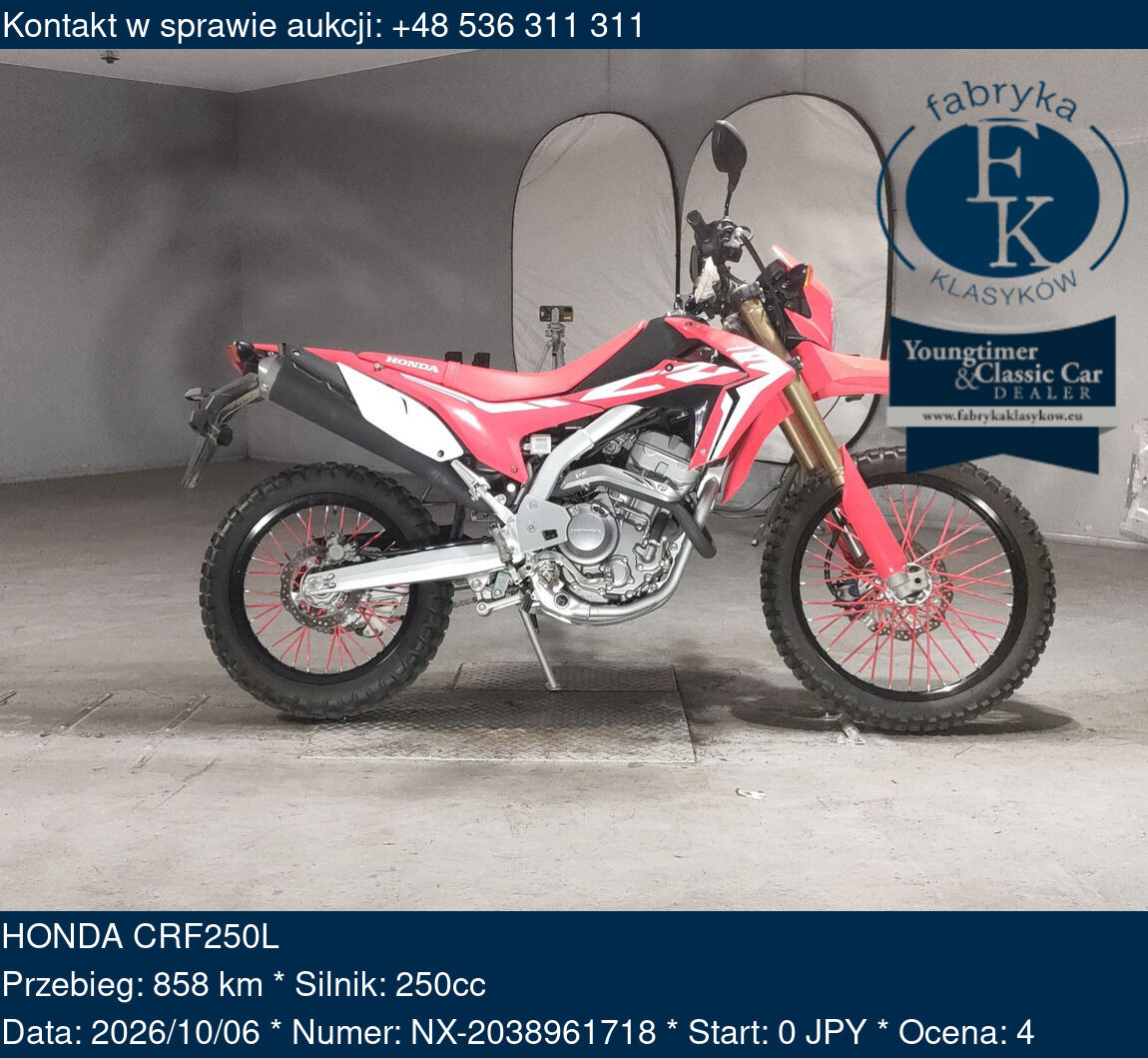 HONDA CRF250L  - zdjęcie 2
