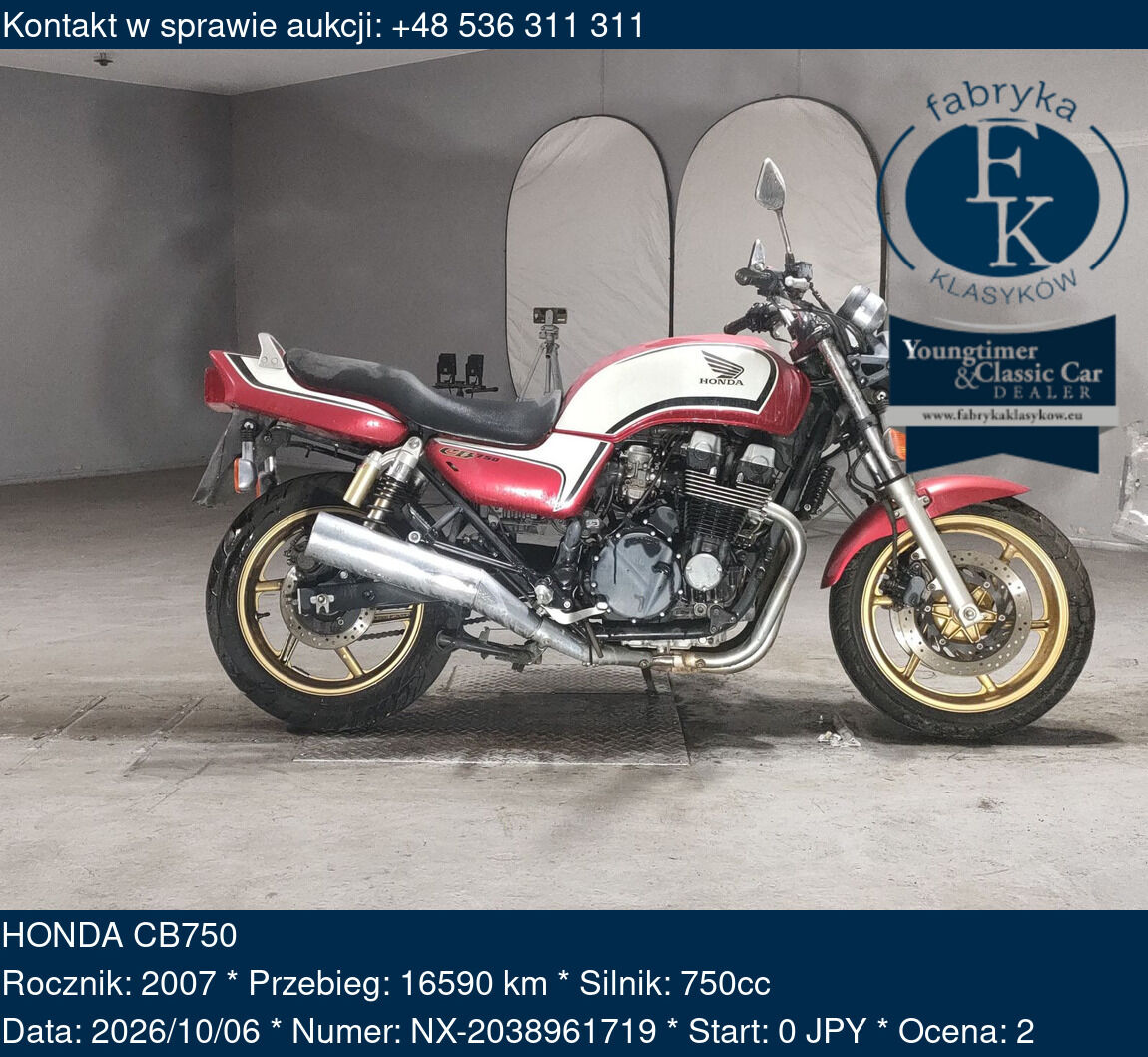 HONDA CB750 2007 - zdjęcie 2