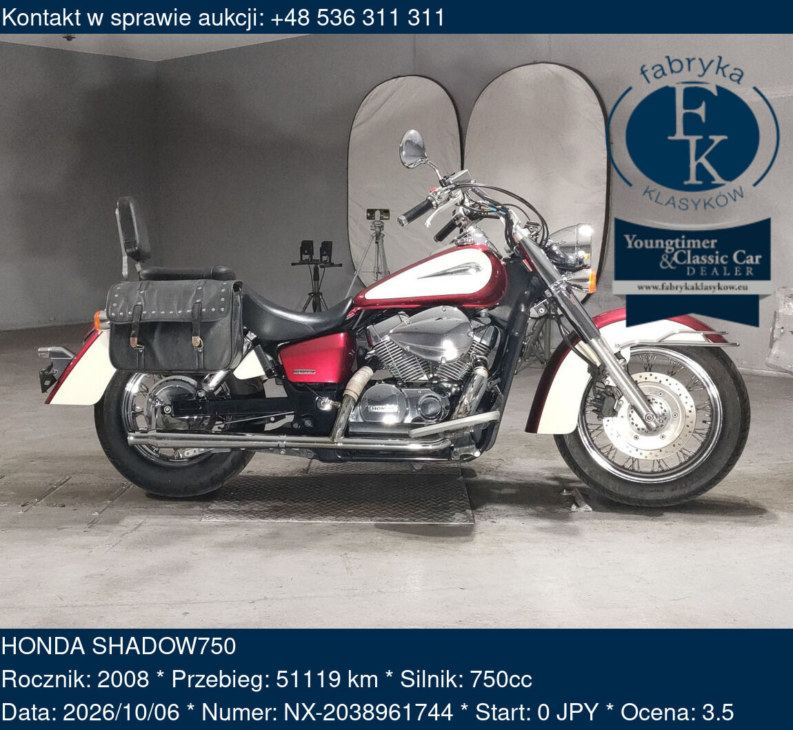 HONDA SHADOW750 2008 - zdjęcie 2