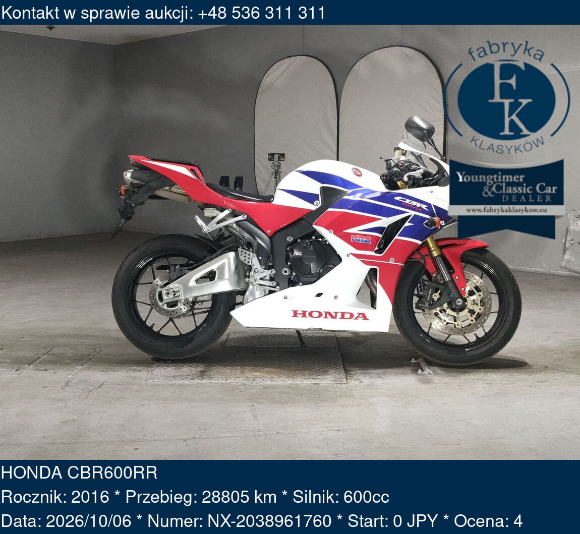 HONDA CBR600RR 2016 - zdjęcie 2