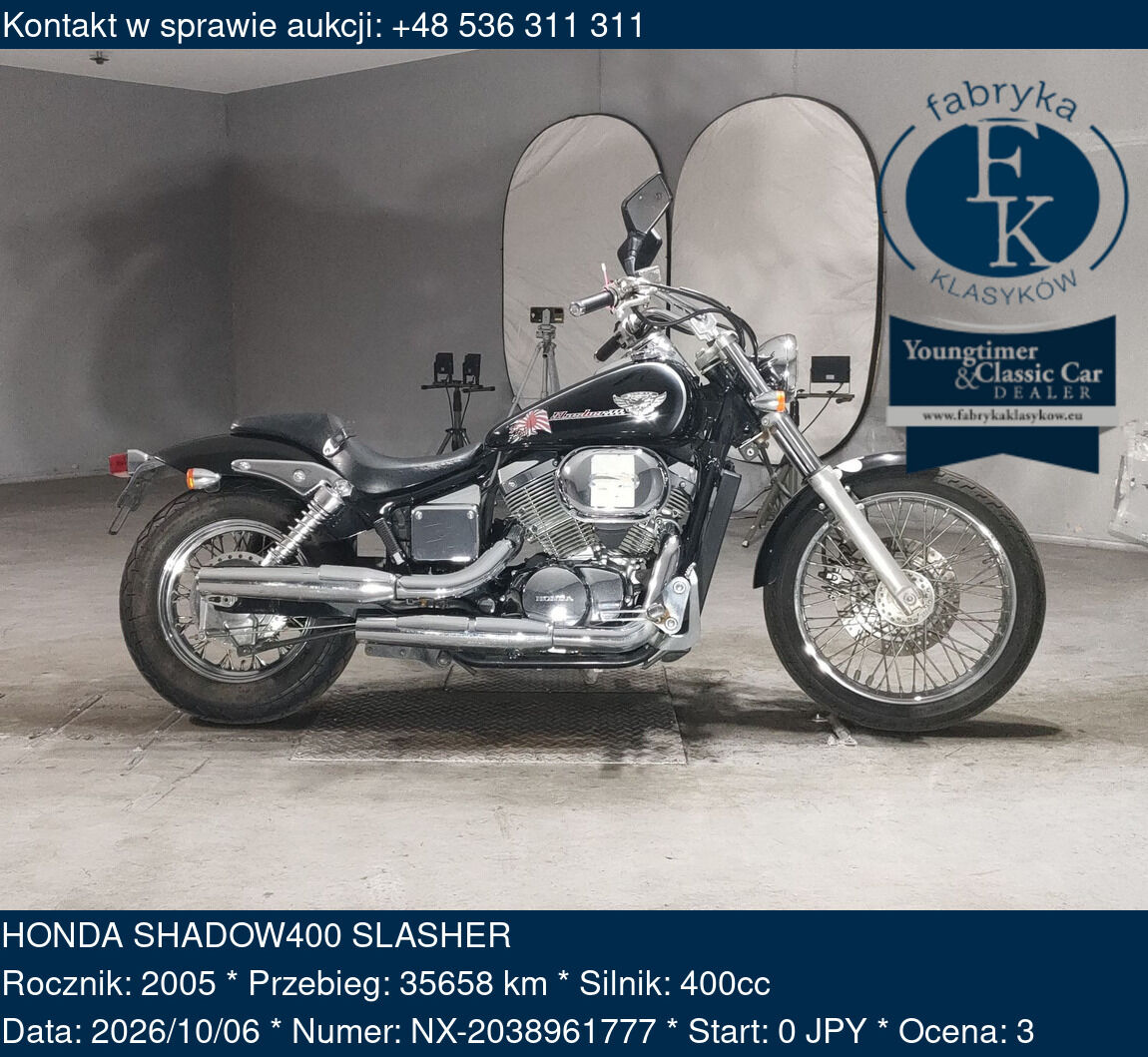 HONDA SHADOW400 SLASHER 2005 - zdjęcie 2
