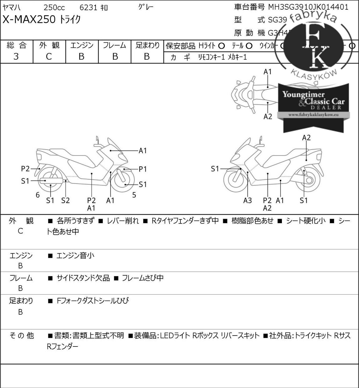 YAMAHA X-MAX250 TRIKE  - zdjęcie 7