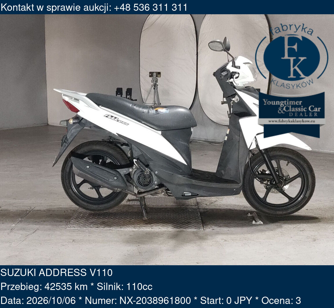 SUZUKI ADDRESS V110 - zdjęcie 2